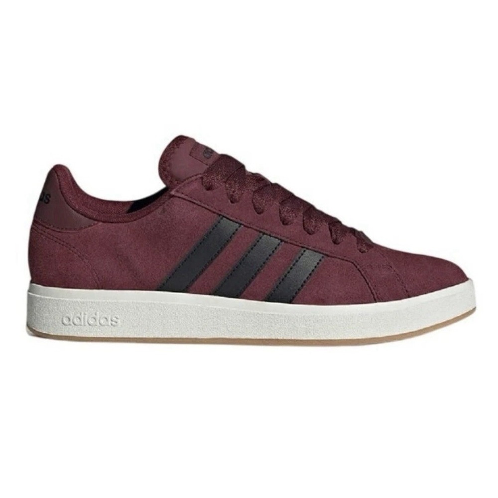 Adidas Grand Court Base 00s Sneakers Burgundy Size 12 NWOB